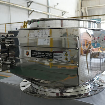 جداکننده مغناطیسی دائم خود تمیزشونده با گرادیان بالا و محرک پنوماتیکی برای حذف مداوم آهن